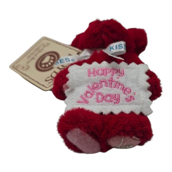 Boyds Bears Hershey Mini Valentine Bear Head Bean Collection Plush Ornament 4" - Picture 3 of 9
